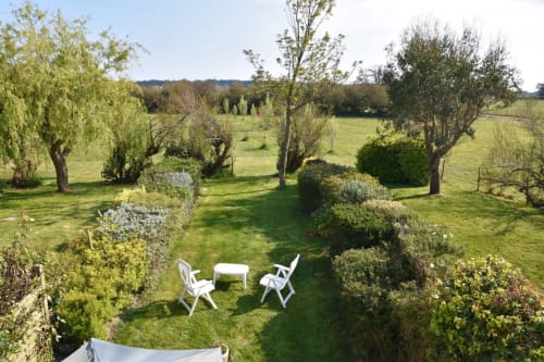 Vue de l'étage côté jardin - Maison "Port-Andro" - 2 à 4 personnes - location vacances à Belle île en mer - les maisons de Kerdavid'île
