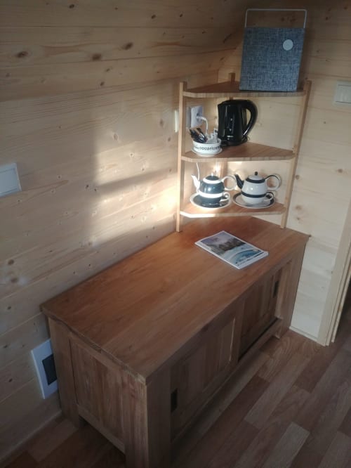 interior, storage area, the magic hut, unusual accommodation, Jalhay, Belgium.