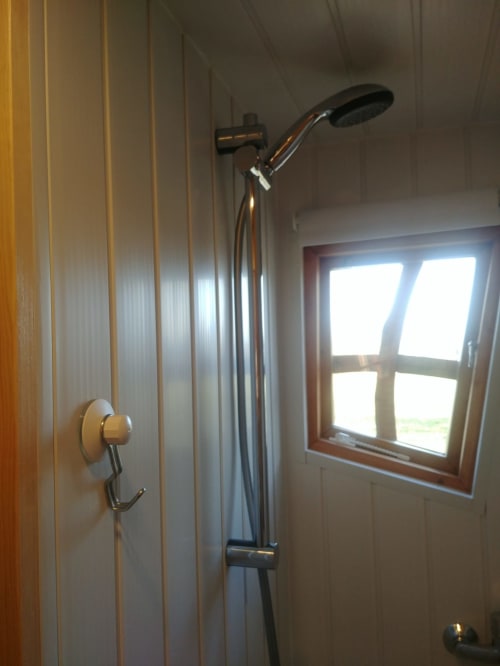 Shower cabin, the magic cabin, unusual accommodation, Jalhay, Belgium.