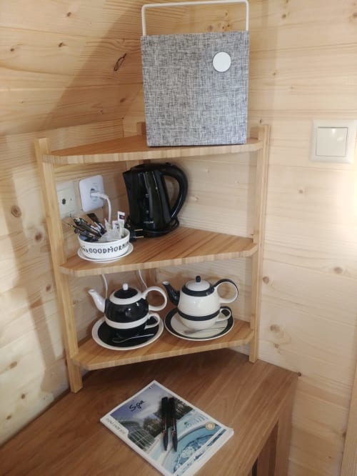 La cabane magique, storage kitchen, unusual accommodation, Jalhay, Belgium.