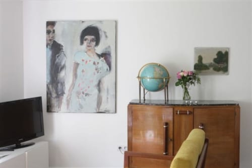 Salon cosy pour se relaxer lors d'un séjour à Nancy