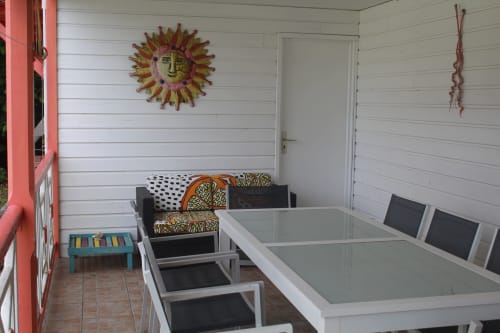 terrasse équipé - Location de villas et bungalow - Oasis de Grande Anse à Deshaies en Guadeloupe