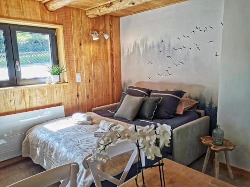 chalet pour amoureux, la cachette du ballon, Chalet de montagne 