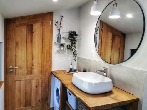 salle de bain équipé,  chalet Vosges , la cachette du ballon, chalet pour randonner