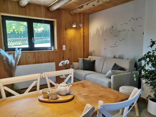 séjour chalet de montagne, gite de montagne, gite avec spa, La cachette du ballon, côté montagnes