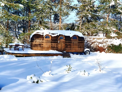 Iglo, ongewone accommodatie in de Refuges du Chalet, Jalhay België