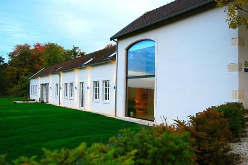 Façade extérieur, domaine des grattières, Champagne. 