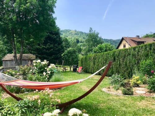 appartement avec jardin, logement famille alsace, gite Carpe Diem, côté montagnes, 