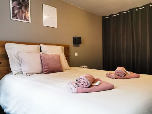 lit double gite alsace, gite pour famille en alsace, gite équipé, gite pour randonner Vosges, gite Carpe Diem alsace, côté montagnes,