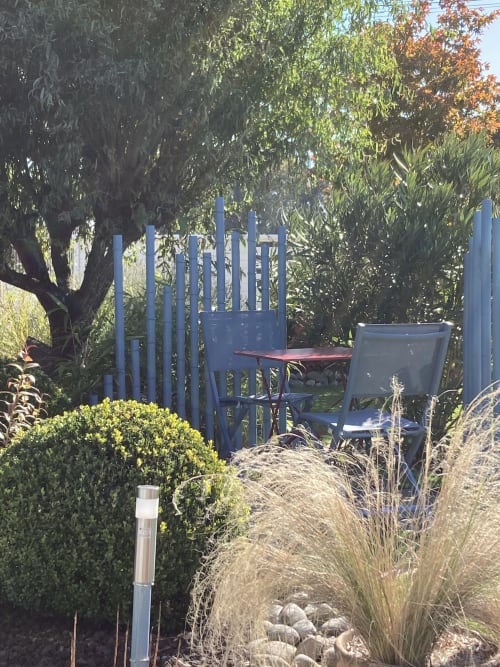 Chambre double côté jardin avec mobilier de jardin | Chambres d'hôtes Escale en Corrèze