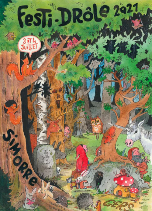 Festi-drole Simorre  een feest voor de kinderen in juli, Domaine à Marmande, Gers