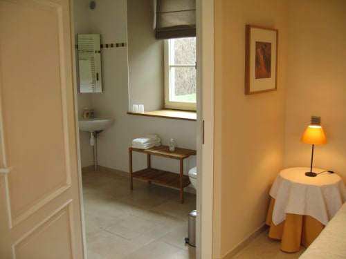 Salle de bain, chambre double, chambre d'hôte en champagne. 