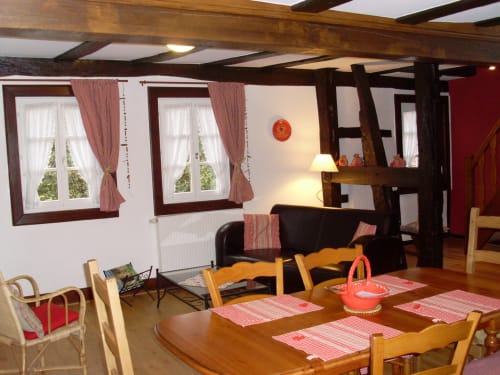séjour - salle à manger - salon - tourisme Alsace - gite de franc e- Gîtes et chambres d'hôtes Maison Ungerer Hunspach - Alsace France