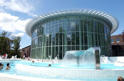 Thermes de Spa, relaxing moments near the Chalet huts, Jalhey, Belgium.