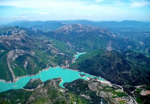 Le lac de sainte-Croix, les gorges du Verdon, lieux touristique 