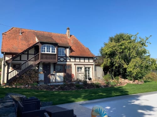 Le Gîte du Cocher cottage, self-catering accommodation with traditional architecture at Le Clos d’Azel, Alsace.