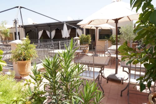 petit déjeuner - terrasse à Marrakesh - riad