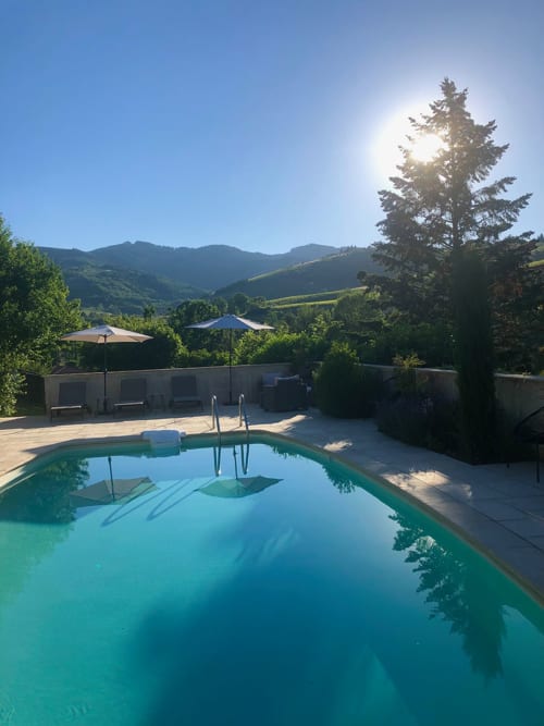 Piscine extérieure - Les Picorettes - Chambres d'hôtes et gîte - Vaux-en-Beaujolais