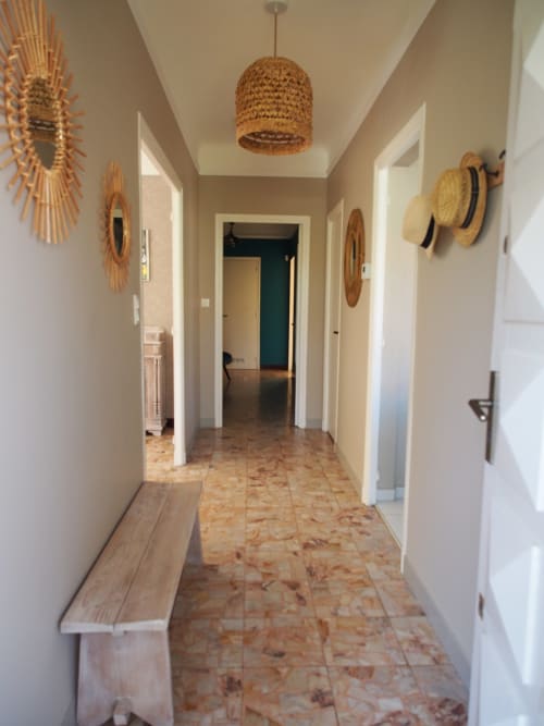 Couloir, décoration location tourisme, Bell' Mar, Maison Mèze.