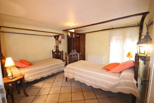 Chambre lits simples - Gîte des Orgues de la Sybille - Ille-sur-têt - Pyrénées Orientales