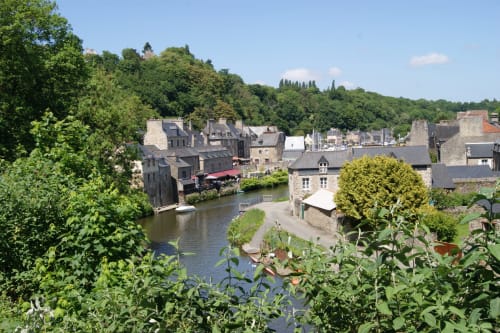 View on the rance, landscape, Au fil de l'eau, stay rental Dinan, accommodation, Brittany.