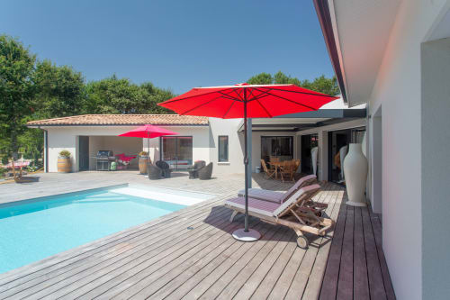 Maison d'hôte en gironde avec piscine Medoc - Dune et Coquelicot - Gaillan en Medoc