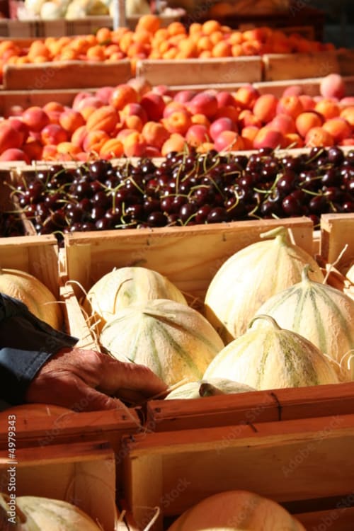 Marchés provençaux autour de Mollans-sur-Ouvèze - Drôme et Vaucluse