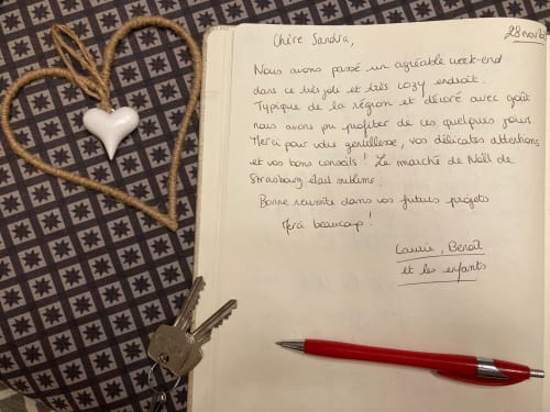 Petits mots des clients, Le clos d'Azel, tourisme, séjour Alsace. 