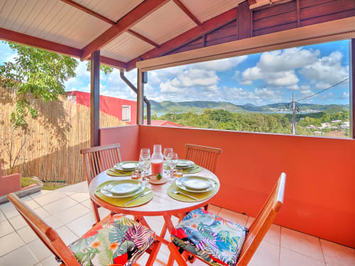 Terrasse Tobago vue mer 
