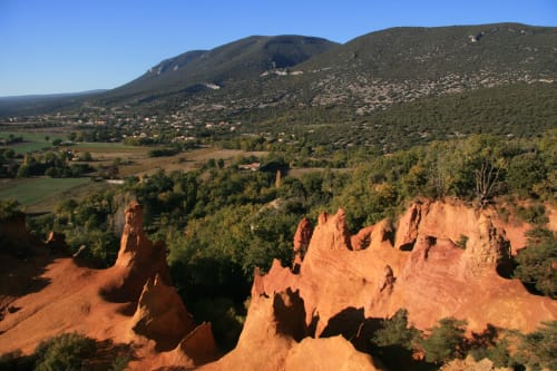 Les ocres du Roussillon, provence, Luberon. 