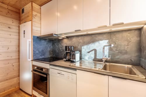 Equipped kitchen Arc 1800 apartment ski holiday rental