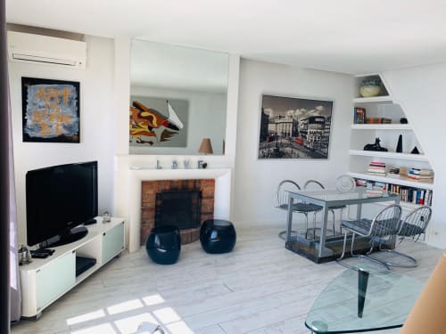 Les Remparts Antibes - Location saisonnière de vacances - Côte d'Azur - Loft salle à manger vue mer
