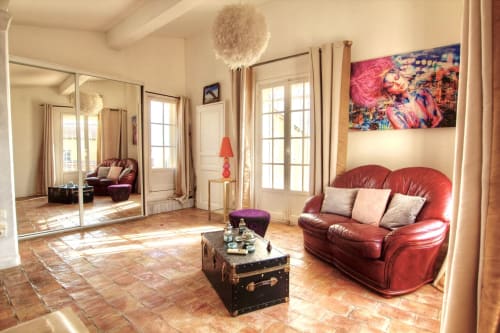 Les Remparts Antibes - Location saisonnière de vacances - Côte d'Azur - Duplex - chambre - vue mer