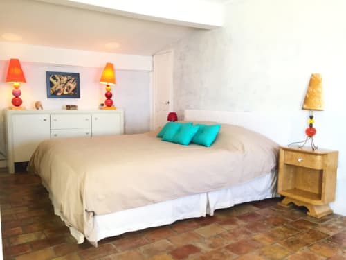 Les Remparts Antibes - Location saisonnière de vacances - Côte d'Azur - Duplex - chambre - vue mer