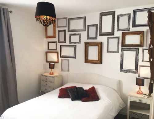 Les Remparts Antibes - Location saisonnière de vacances - Côte d'Azur - Appartement deux pièces Hermès - vue ville - chambre