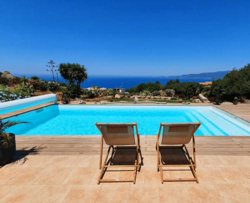 Guest house - pool - sea view - South Corsica | Villa Un Sognu
