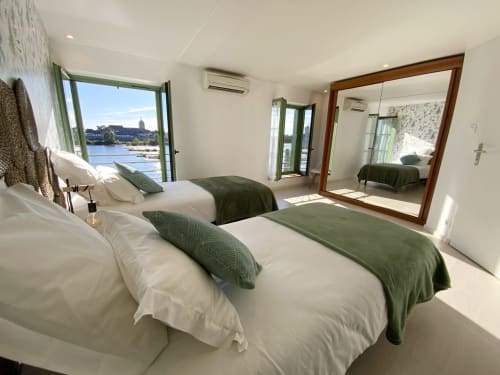 Chambre deux lits simples - Vue imprenable sur la Loire