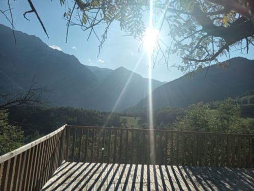 Vue imprenable depuis la terrasse du tonneau le Gascogne