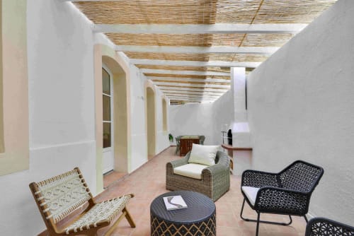 Terrasse couverte avec mobilier de jardin  - Meublé de tourisme - Les appartements de l'Alcazar - Marseille