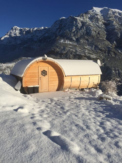 Tonneau le Rosaire avec sa vue dégagée sur le Morgon