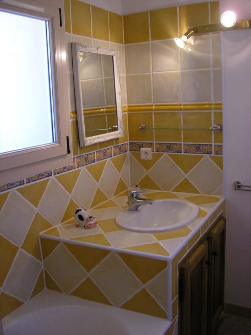 Salle de bain gîte mas maurice