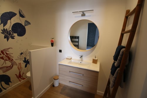 Espace salle de bain, Chambre Argentine, Le Clos de Poulies, Maison et table d'hôtes, Sologne.