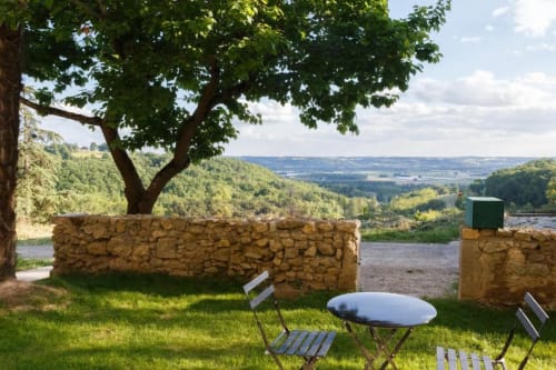 Vue depuis les chambres, Chambre d'hôtes, Clermont Dessous, Les terrasses de Bessou.