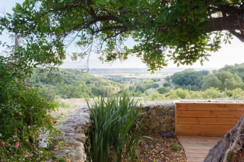 Vue jardin, Chambre d'hôtes, Clermont Dessous, Les terrasses de Bessou.