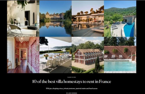 10 des meilleures villas à louer en France