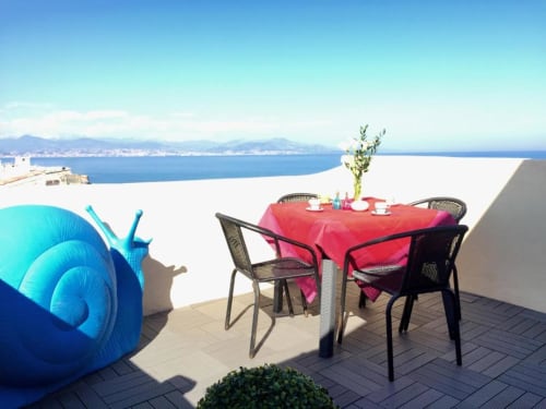 Les Remparts Antibes - location appartement vue mer Antibes - Duplex Terrasse vue mer