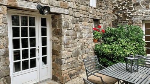Extérieure, salon de jardin, Manoir de la Bégaudière, Le De Kerguelen, Mont-Dol.
