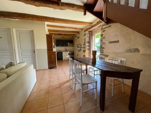 Intérieur, salle à manger, gîte Le Surcouf, Manoir de la Bégaudière, Gîte de charme, Mont-Dol.