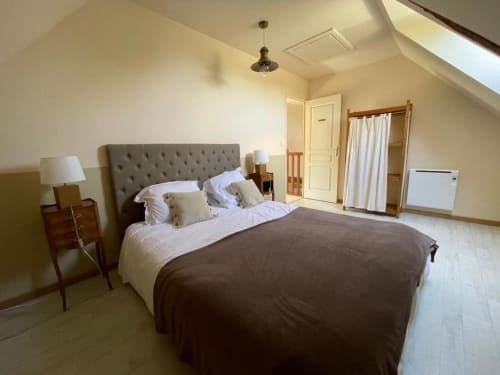 Chambre double, gîte Le Surcouf, Manoir de la Bégaudière, Gîte de charme, Mont-Dol.
