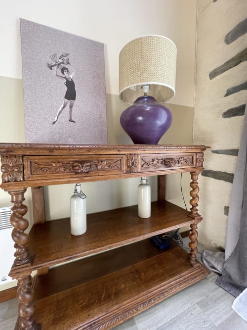 Décoration, commode, gîte Le chateaubriand, Manoir de la Bégaudière, Gîte de charme, Mont-Dol.